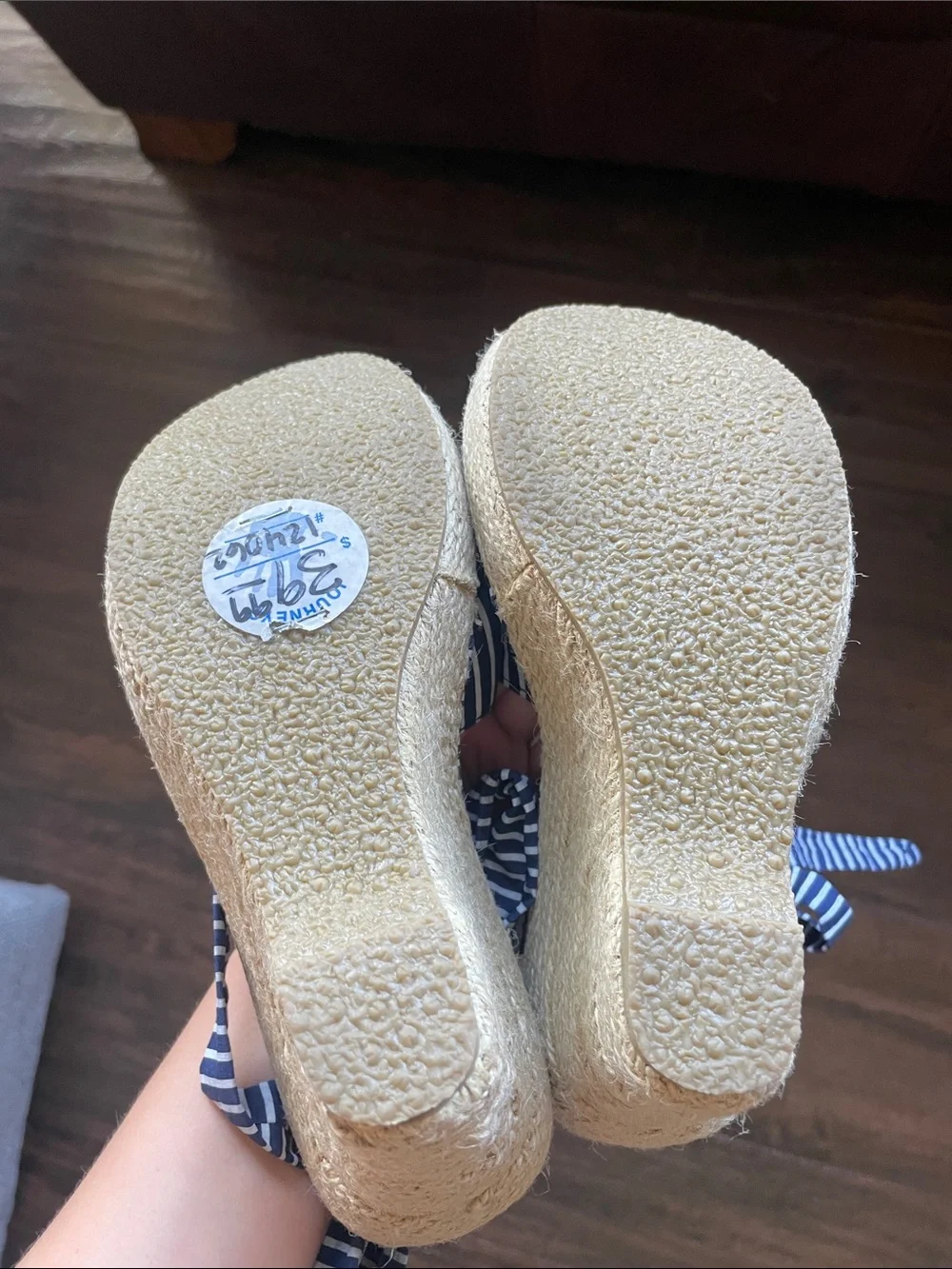 NWT Sarah Jayne Espadrille Strap Wedges!